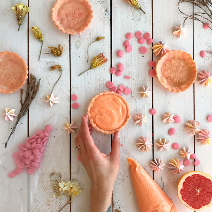 Тарталетки с грейпфрутовым курдом