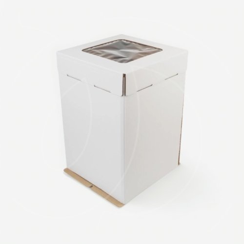 Коробка для торта с окном 50х50х65 см 