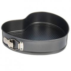 Форма металлическая для выпечки разъёмная с антипригарным покрытием Сердце 28 см 139444