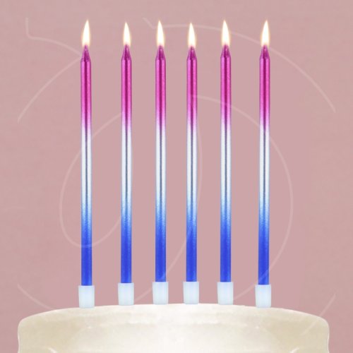 Свечи декоративные "Градиент" 13 см 6 шт 10104807