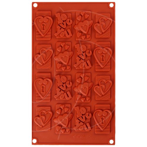 Форма силиконовая для шоколада "Любовь" 16 шт 2389452