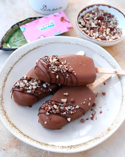 Ореховые чизкейки эскимо Ореховые чизкейки эскимо