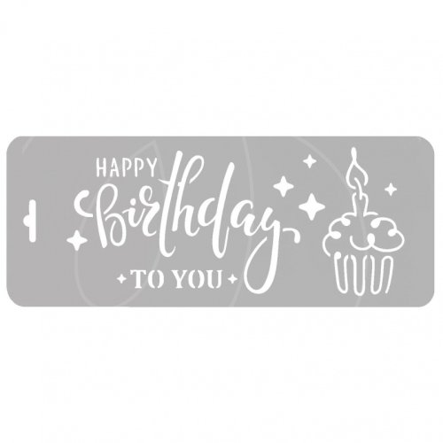 Трафарет кулинарный "Happy Birthday To You" ДРб-01