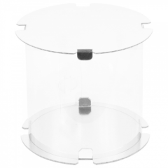 Коробка для торта круглая белая 16х22 см 022502 ф 