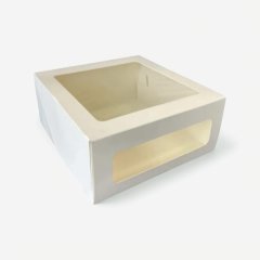 Коробка для торта с окном 24х24х10 см ForG CAKE II W W 240*240*100