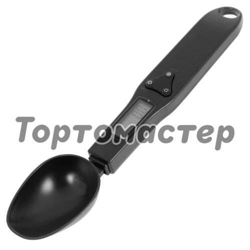 Весы кухонные ложка LuazON чёрная 669267