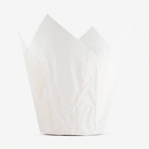 Капсула тюльпан Белая D50 H80 мм 100 шт TULIP W 50*80 E  Т50*80(W), б-102; 7450250