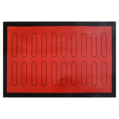 Коврик силиконовый армированный с разметкой для 20 эклеров 60х40 см 4718316
