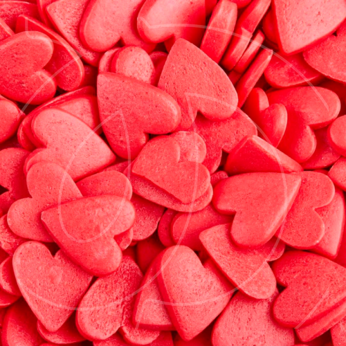Посыпка кондитерская сердечки большие "Красные" 50 г tp16076