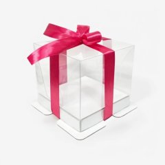 Коробка для бенто-торта белая 13х13х12,5 см 022030 ф