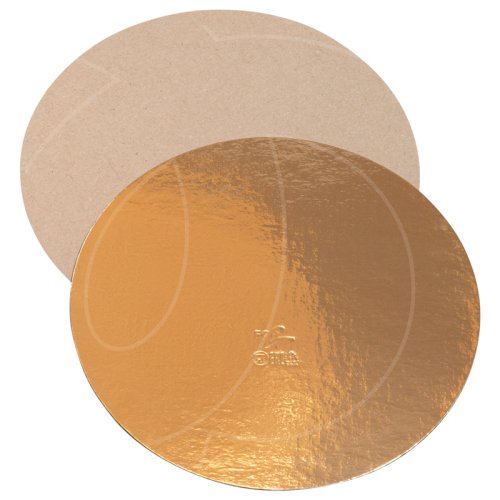 Подложка под торт Золото 0,8 мм 22 см 10 шт ForG BASE 0,8 G D 220
