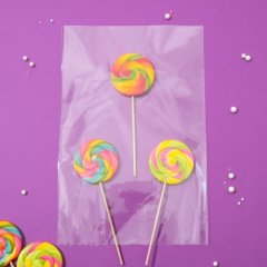 Пакетик прозрачный для сладостей 12х25 см 100 шт Пак-2