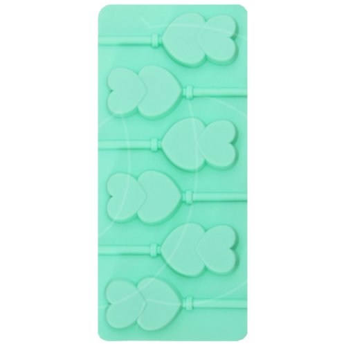 Форма силиконовая для леденцов "Два сердца" 1000369