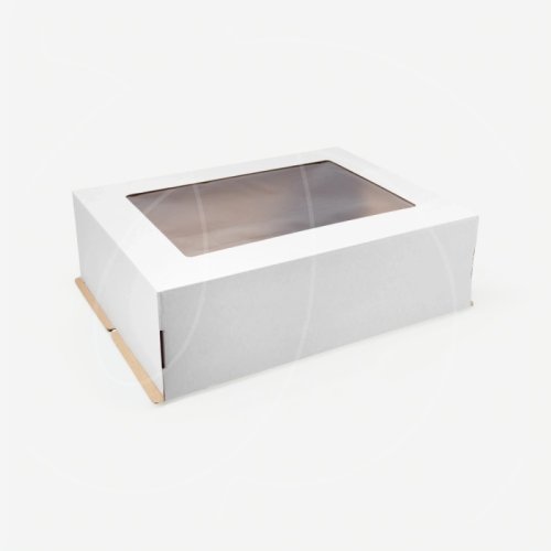 Коробка для торта с окном 60х40х21 см 