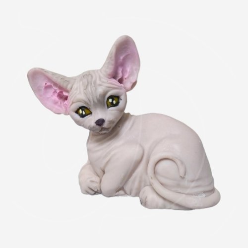 Фигурка из шоколадной глазури 3D "Кошечка сфинкс" 