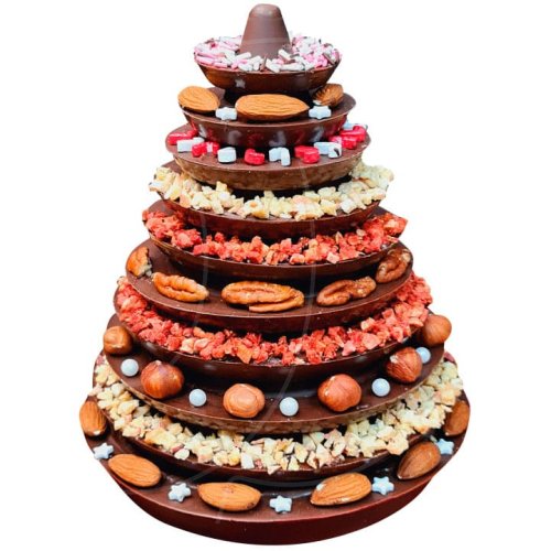 Молд силиконовый 3D "Ёлка-пирамида" 18 см 03202