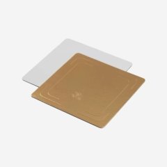 Подложка под торт Золото/Белая 3,2 мм 24х24 см 