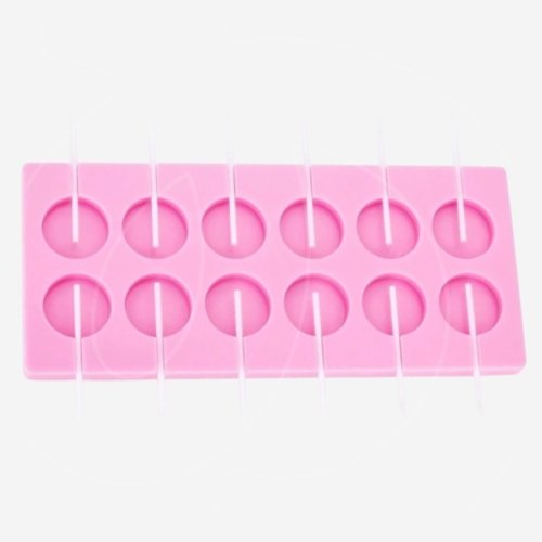 Форма силиконовая для леденцов 3,5 см 12 шт СФ-59