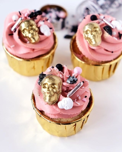 Лимонные капкейки с лимонным курдом