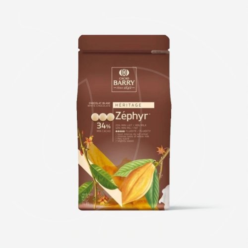 Шоколад белый CACAO BARRY "Zephyr" 34% 500 г CHW-N34ZEPH-2B-U73