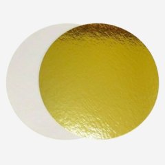 Подложка под торт Золото/Белая 3 мм 24 см 