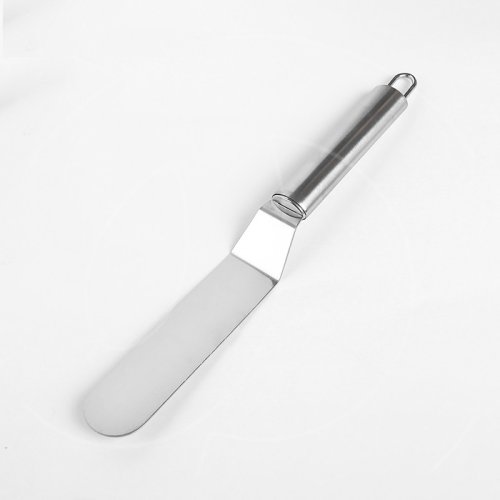 Лопатка (спатула) изогнутая с металлической ручкой 15 см 203653