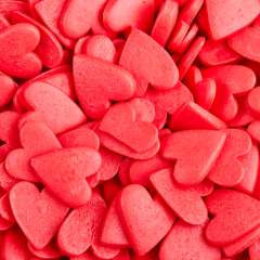 Посыпка кондитерская сердечки большие "Красные" 0,75 кг tp16076