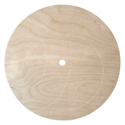 Подложка под торт деревянная с отверстием 6 мм 22 см 